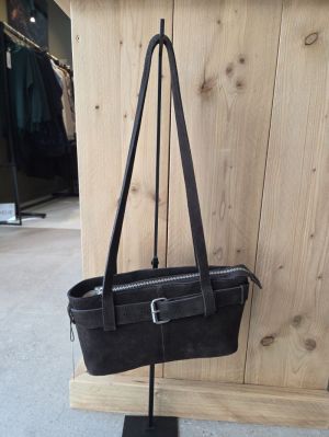 Olla Shouderbag oiled suede Dark brown