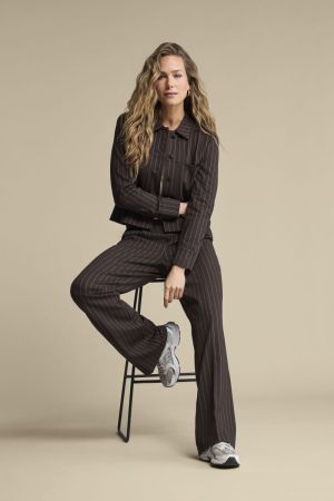 Jacket punta pinstripe Espresso